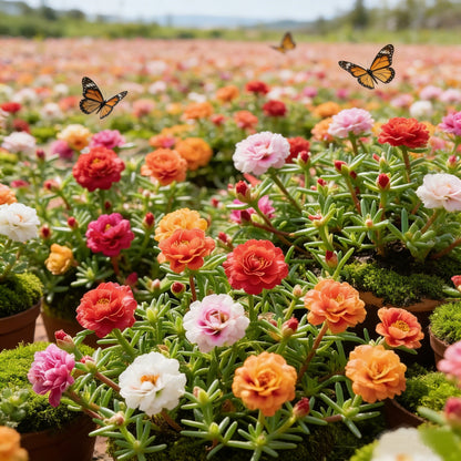Moss Rose Seeds – Perennial Flower Seeds Easy to Grow