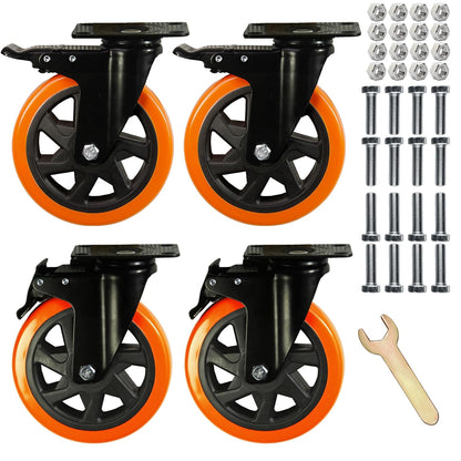 6 Inch Caster Wheels Heavy Duty Casters Load