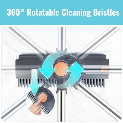 Floor Brush with Long Handle – 3-in-1 Bathroom and Shower Brush
