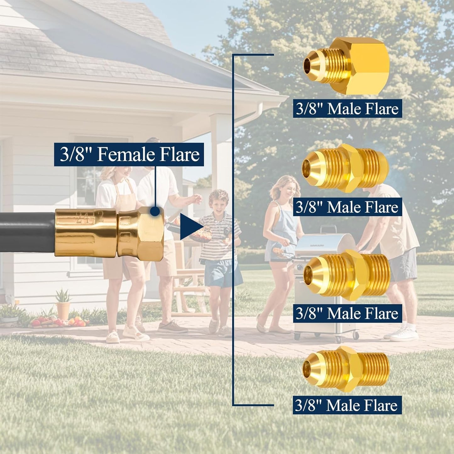 12FT or 24FT Low Pressure LPG Hose