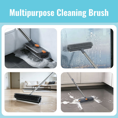 Floor Brush with Long Handle – 3-in-1 Bathroom and Shower Brush