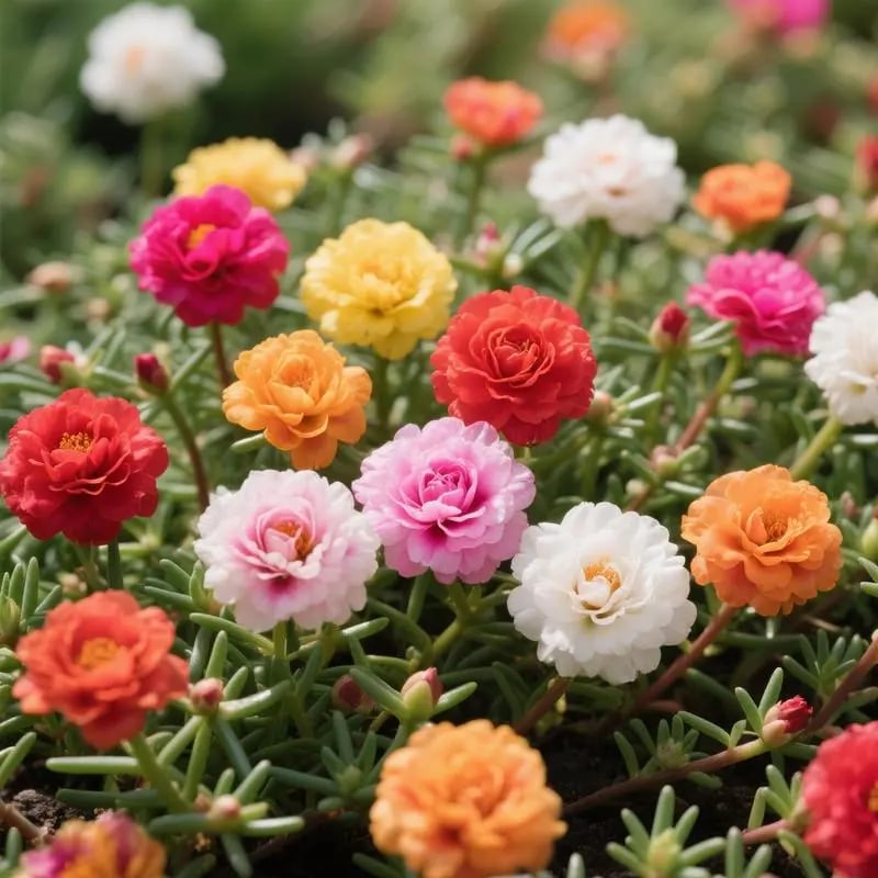 Moss Rose Seeds – Perennial Flower Seeds Easy to Grow
