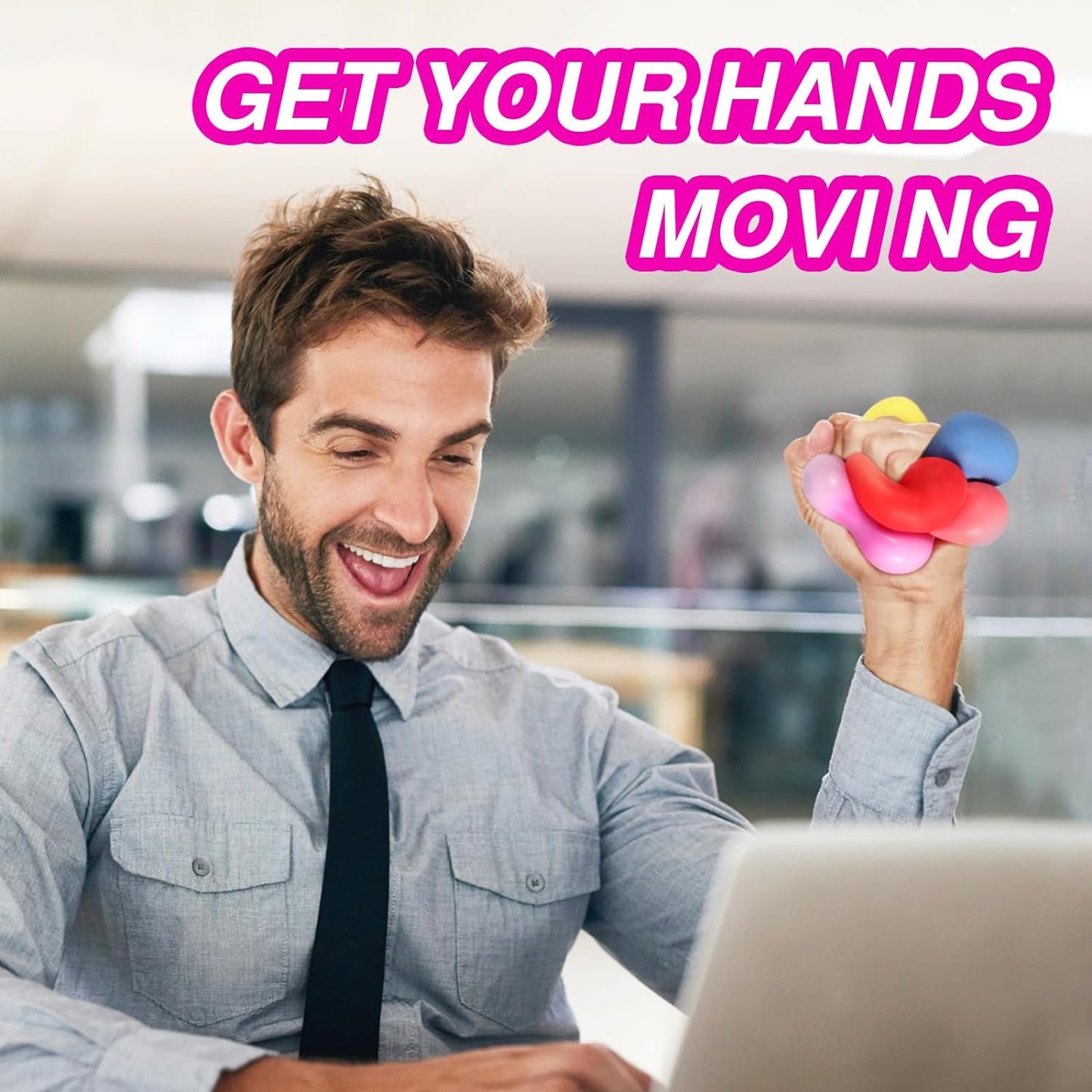 24 Pack Slow Rising Stress Cube  Dough Stress Balls Soft Fidget Squishy Toys