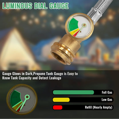Y Splitter Hose with Propane Tank Converter