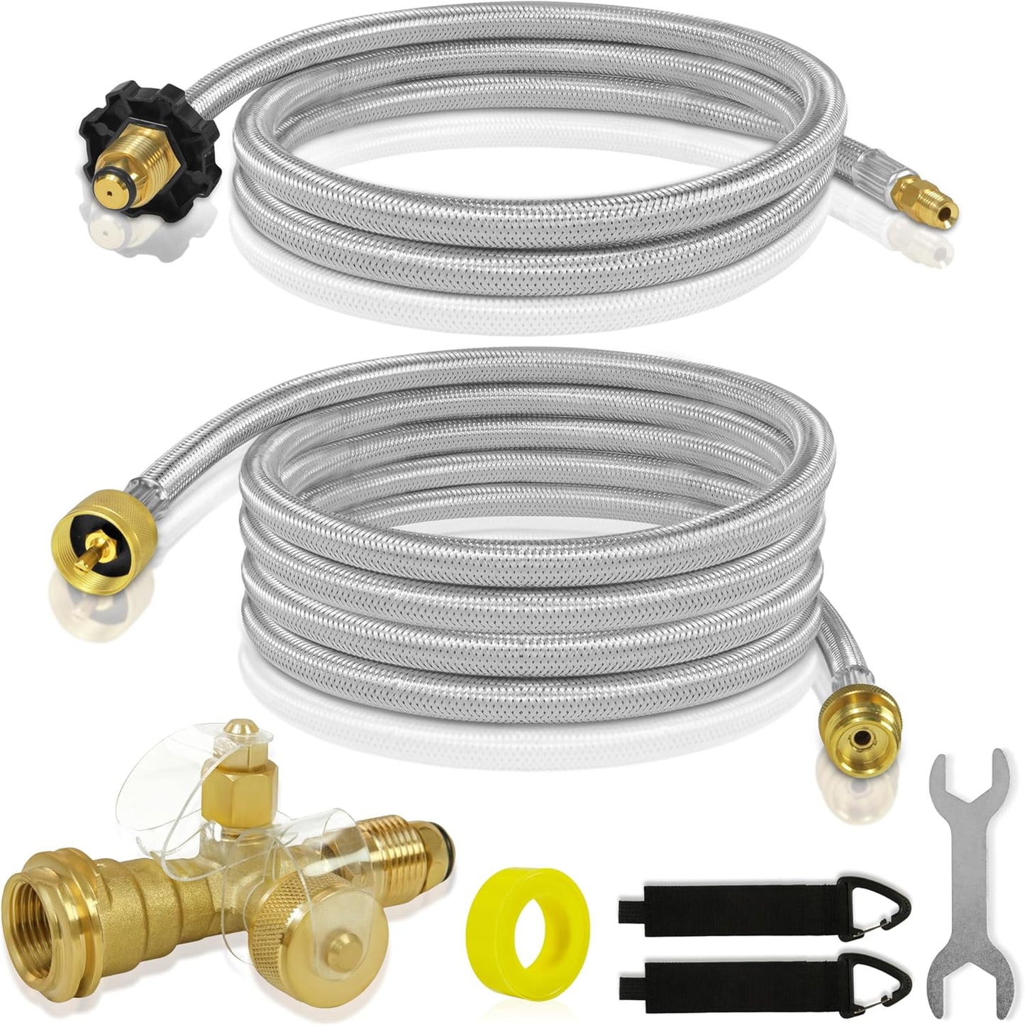 12" Stainless Steel POL to QCC1 Adapter Hose