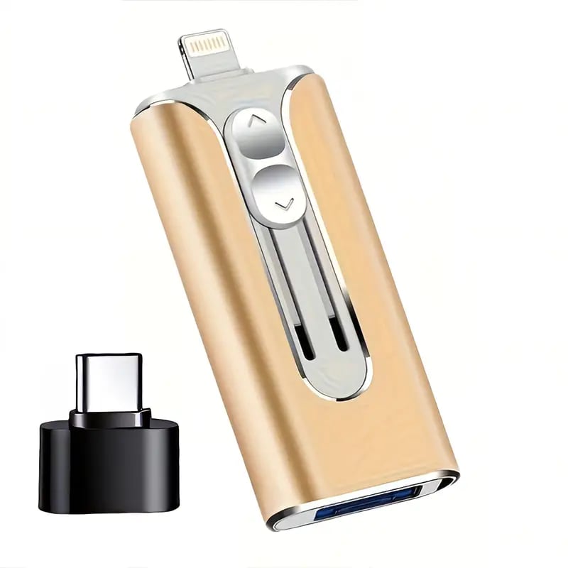 32GB~2TB Micro USB + 8 Pin + USB 3.0 3 in 1 Mobile Phone Computer U-Disk