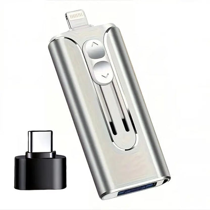 32GB~2TB Micro USB + 8 Pin + USB 3.0 3 in 1 Mobile Phone Computer U-Disk
