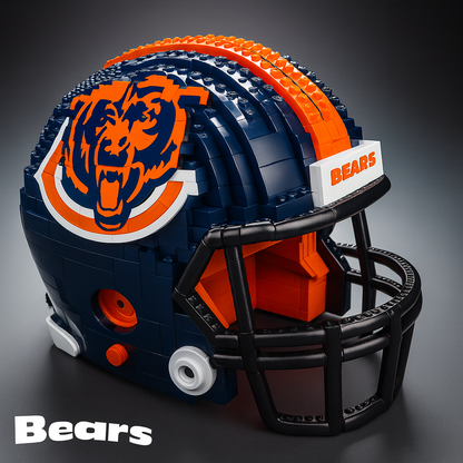 Football Team Building Block Helmet