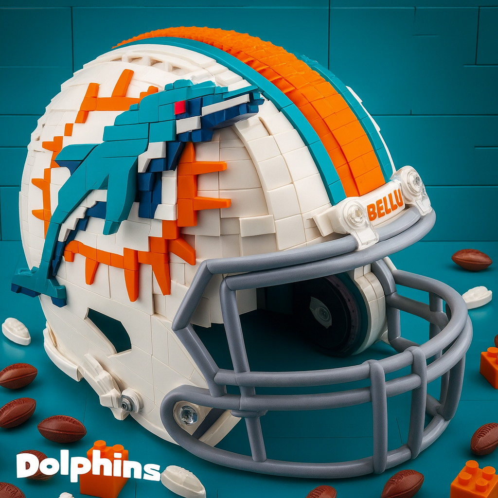 Football Team Building Block Helmet