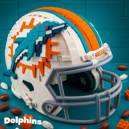 Football Team Building Block Helmet