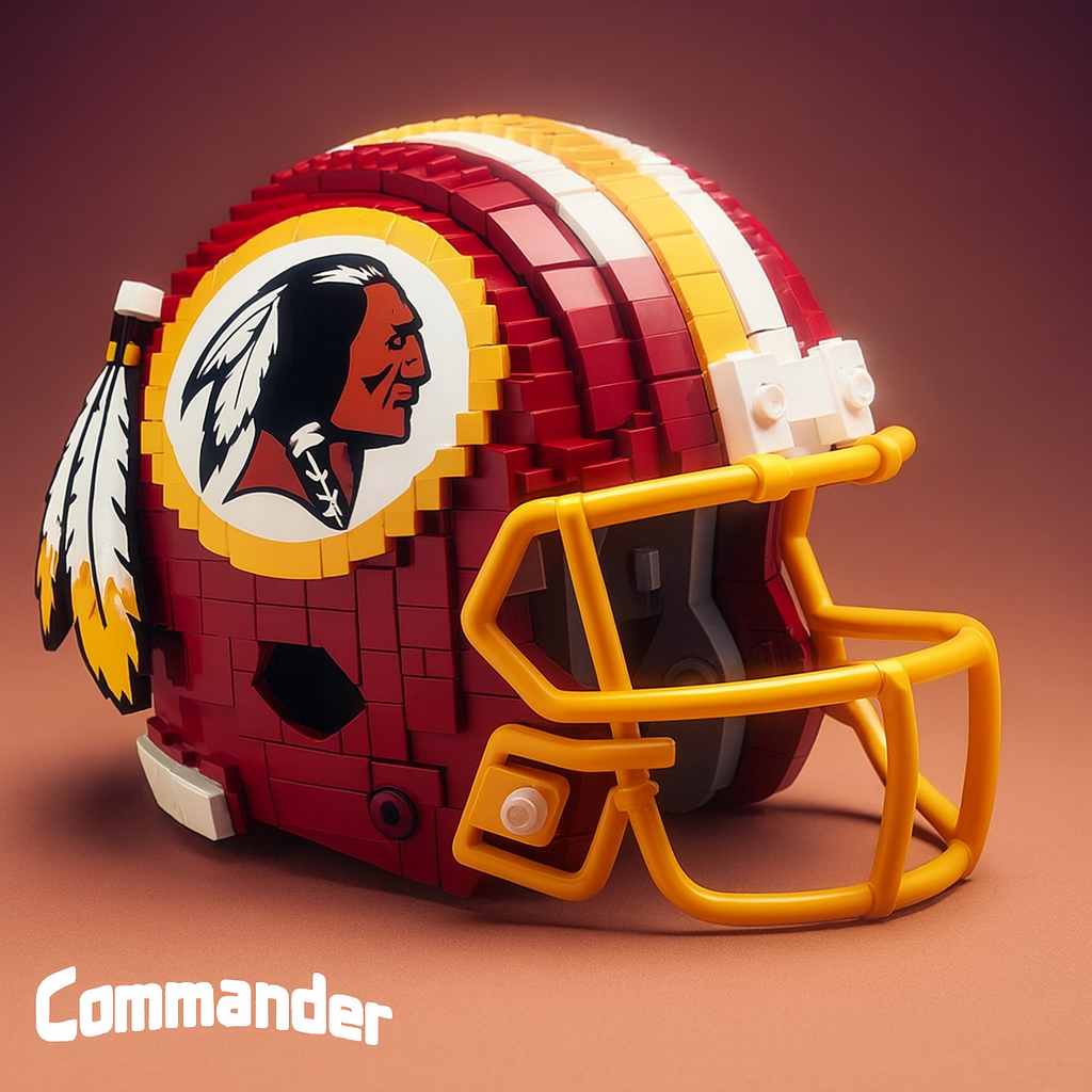 Football Team Building Block Helmet