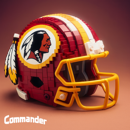 Football Team Building Block Helmet