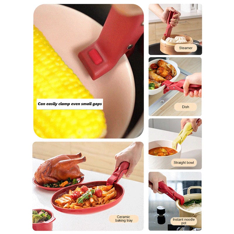 Kitchen Heat-Resistant Bowl Clip - Effortless Grip for Hot Dishes & Bowls