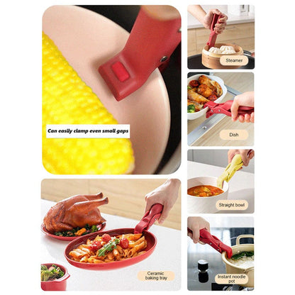 Kitchen Heat-Resistant Bowl Clip - Effortless Grip for Hot Dishes & Bowls