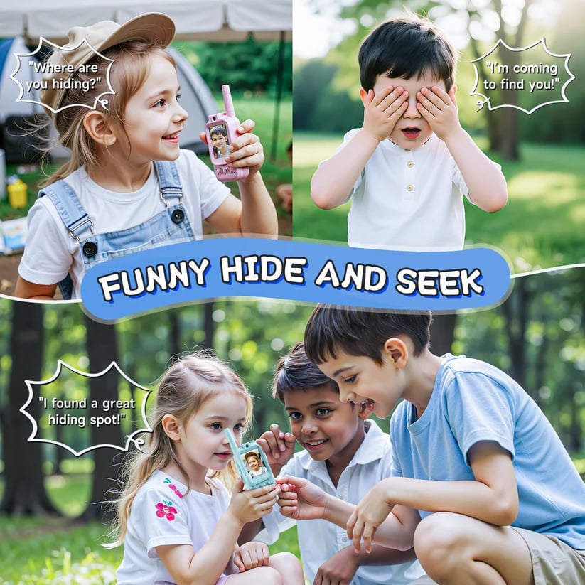 2PCS Kids Video Walkie Talkies Toys