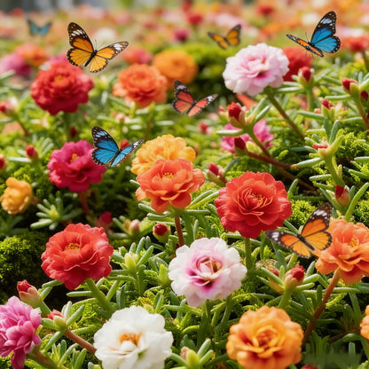 Moss Rose Seeds – Perennial Flower Seeds Easy to Grow