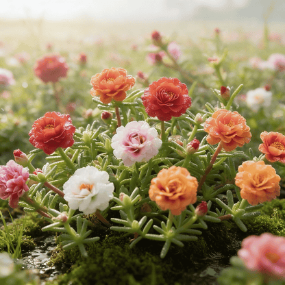 Moss Rose Seeds – Perennial Flower Seeds Easy to Grow